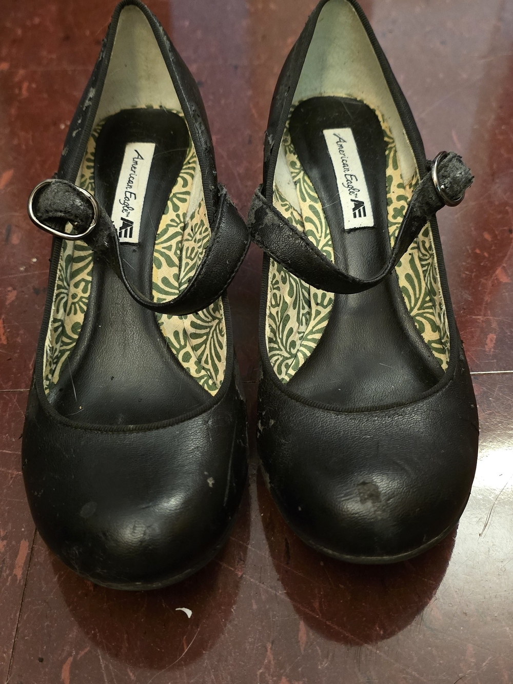 American Eagle Outfitters Black Mary Jane Heels - Classic Strap Pump